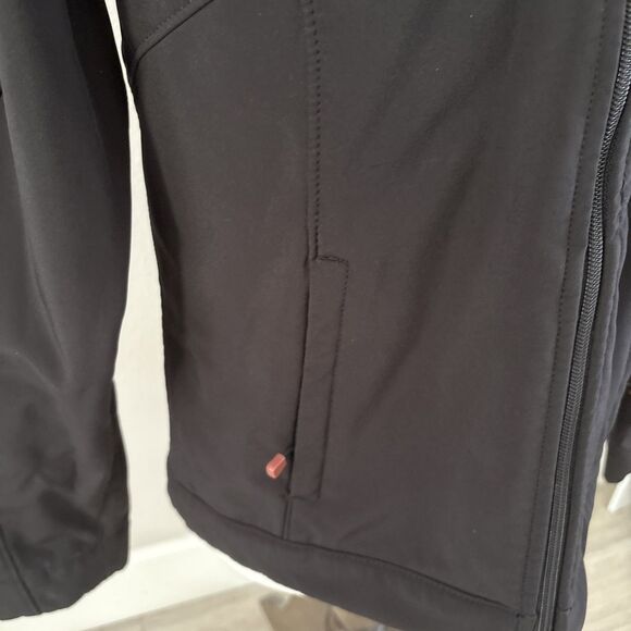 Harley Davidson Black Orange Full Zip Jacket Soft Shell Women’s Size Medium - Picture 5 of 16